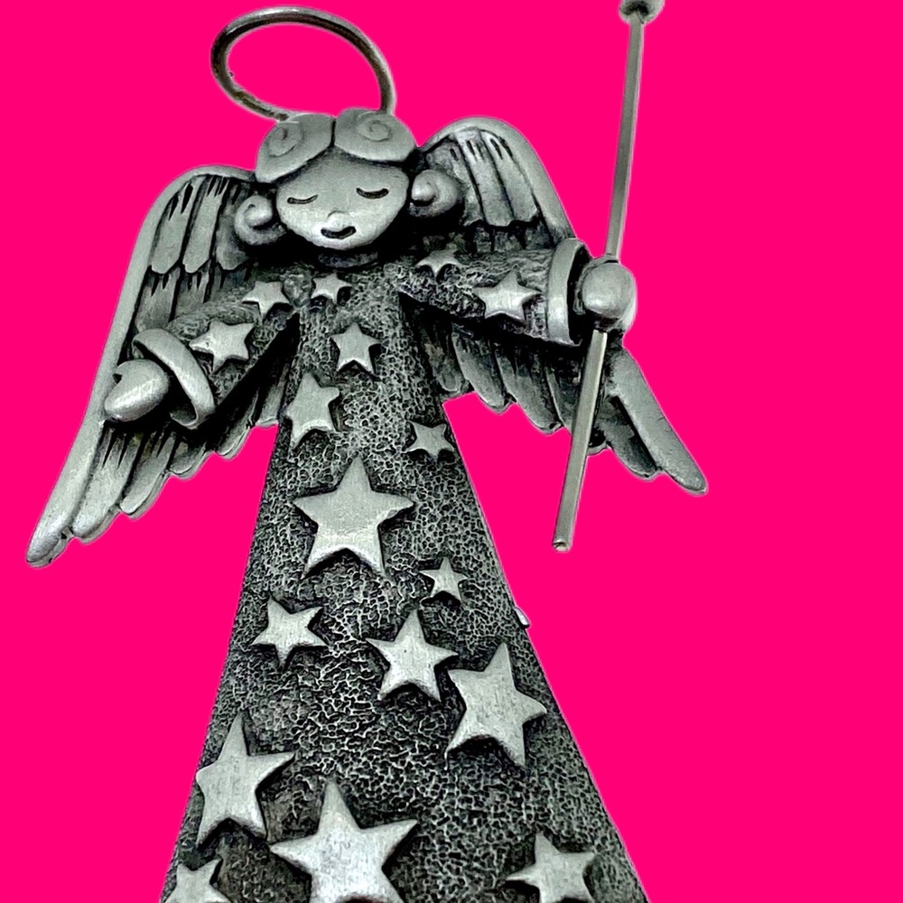 Vintage Angel Brooch Pin Signed JJ Jonette Jewelry